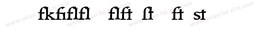 Roadkill Alternates字体转换